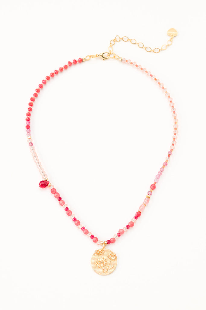 Lydia Ruby Pendant Necklace - Nakamol