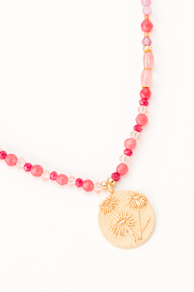 Lydia Ruby Pendant Necklace - Nakamol