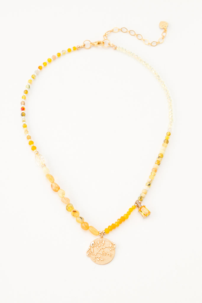 Beanna Lemon Yellow Pendant Necklace - Nakamol