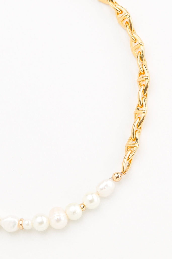 Justine Textured Chain Necklace - Nakamol