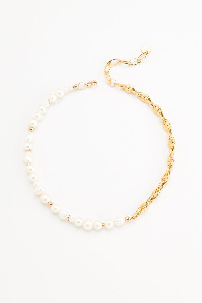 Justine Textured Chain Necklace - Nakamol