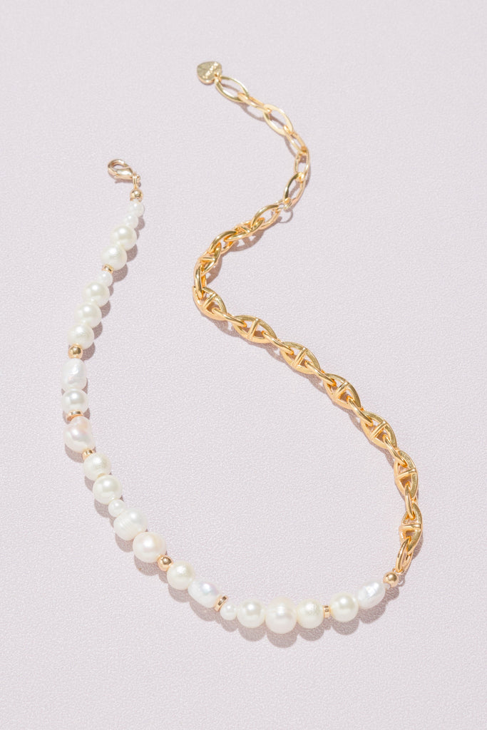 Justine Textured Chain Necklace - Nakamol