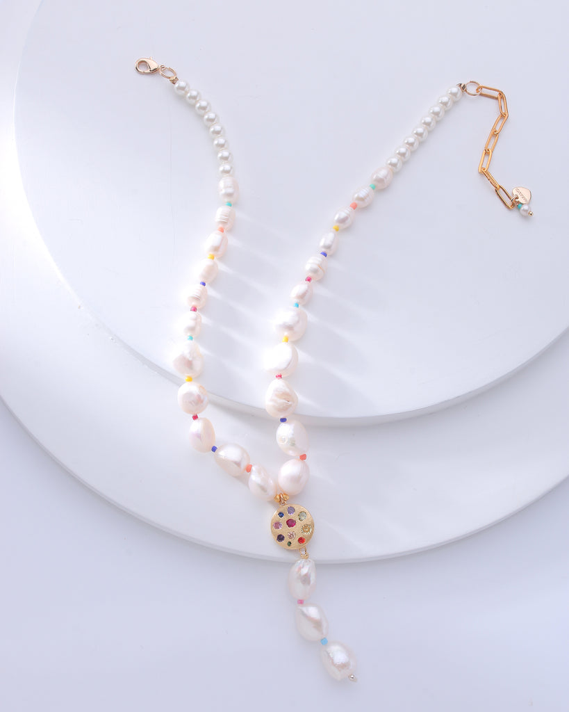 Jeanetth White Pearl Necklace - Nakamol