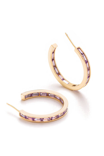 Bella Birthstone Earrings - February - Nakamol