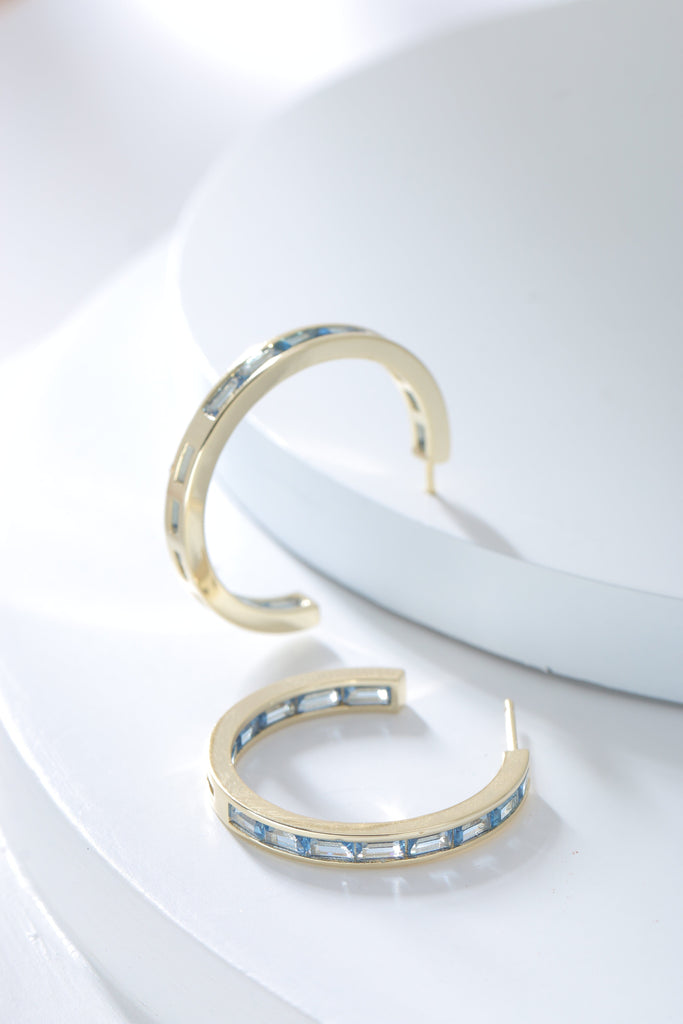 Bella Birthstone Earrings - December - Nakamol