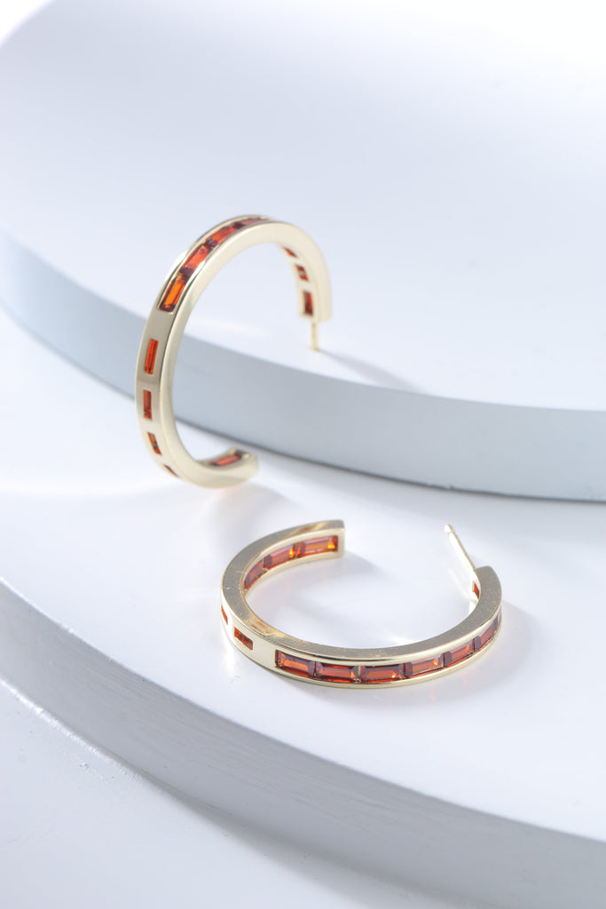 Bella Birthstone Earrings - January - Nakamol