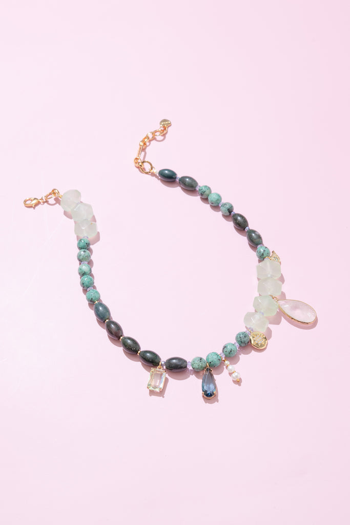Emma Amazonite Charm Necklace - Nakamol