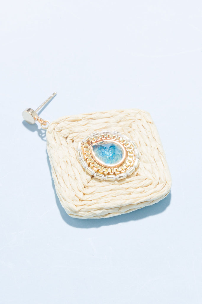 Achaia Geometric Rattan Earrings - Nakamol