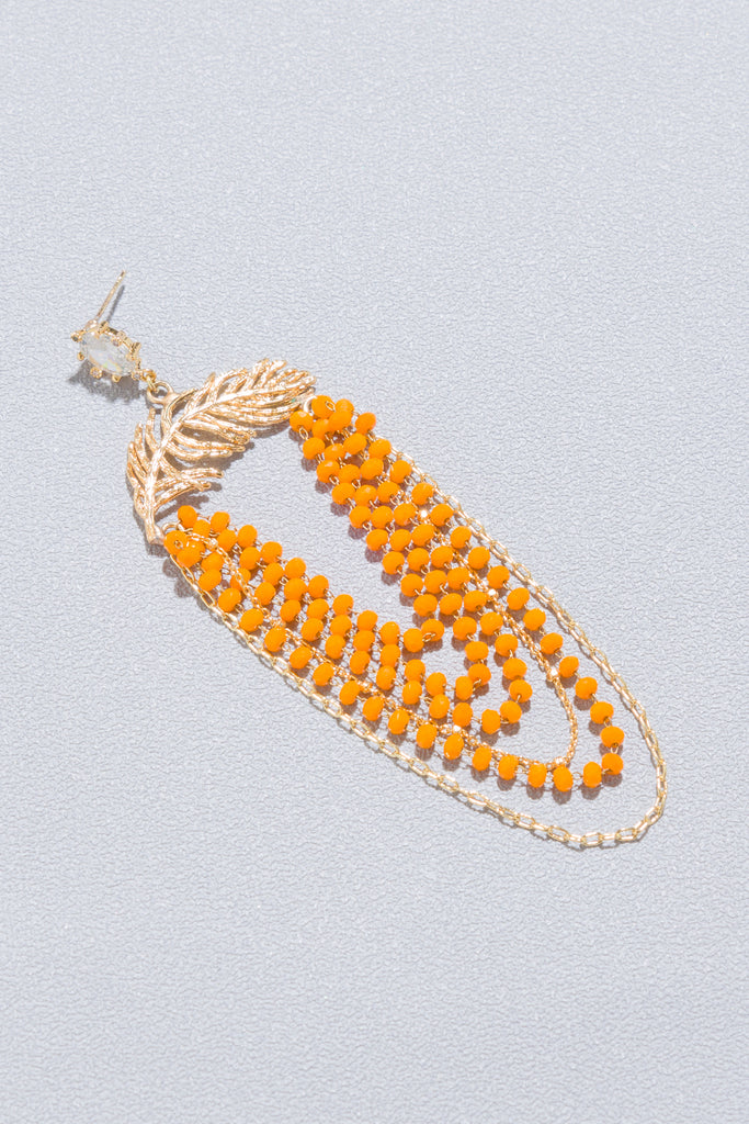 Gede Yellow Gold Chain Earrings - Nakamol