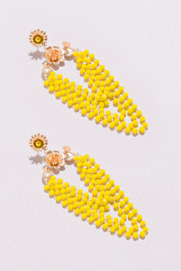 Georgette Yellow Artisan Earrings - Nakamol