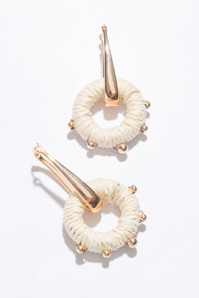 Loilin Rattan Drop Earrings - Nakamol