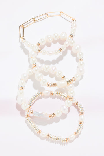 Kendra Freshwater Pearl Bracelet Set - Nakamol