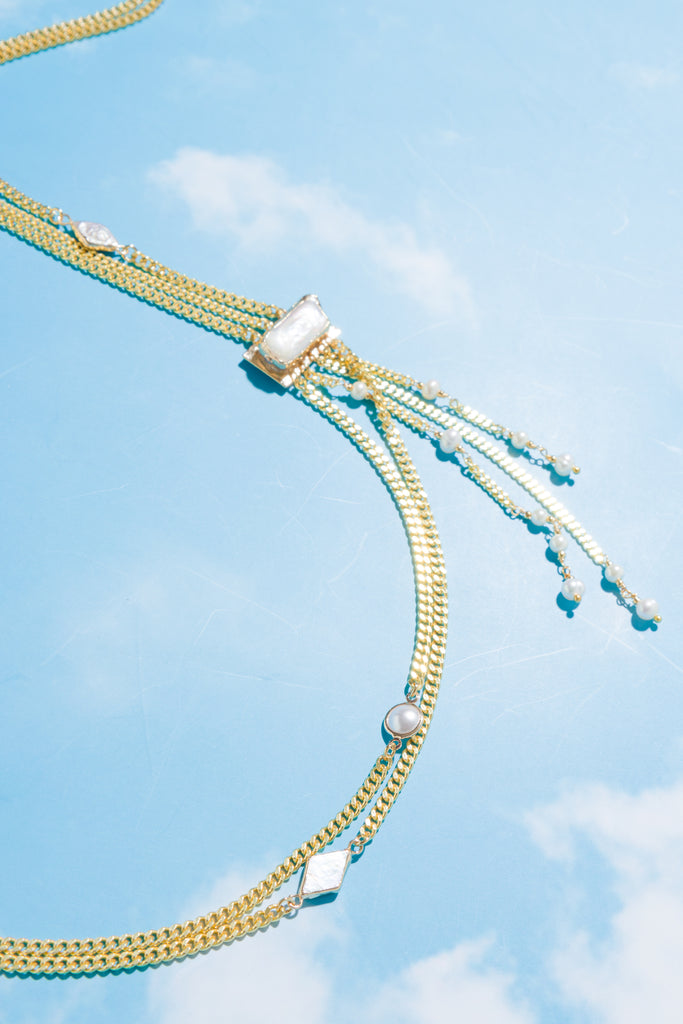 Raine Chunky Gold Long Necklace - Nakamol