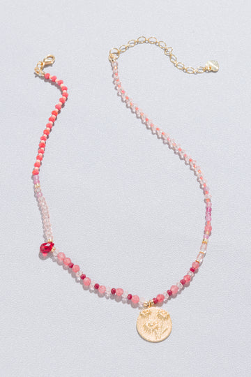 Lydia Ruby Pendant Necklace - Nakamol