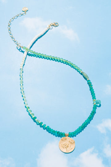 Emerald Beads Pendant Necklace - Nakamol