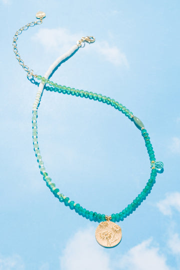 Emerald Beads Pendant Necklace - Nakamol