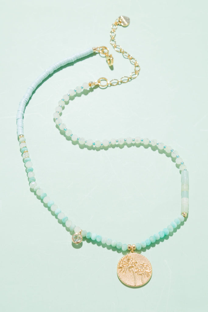 Belinda Amazonite Pendant Necklace - Nakamol
