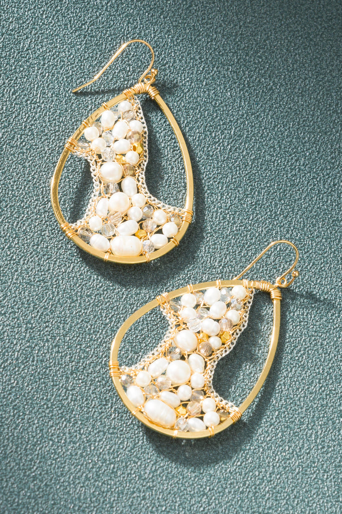 Lalita Teardrop Beaded Earrings - Nakamol