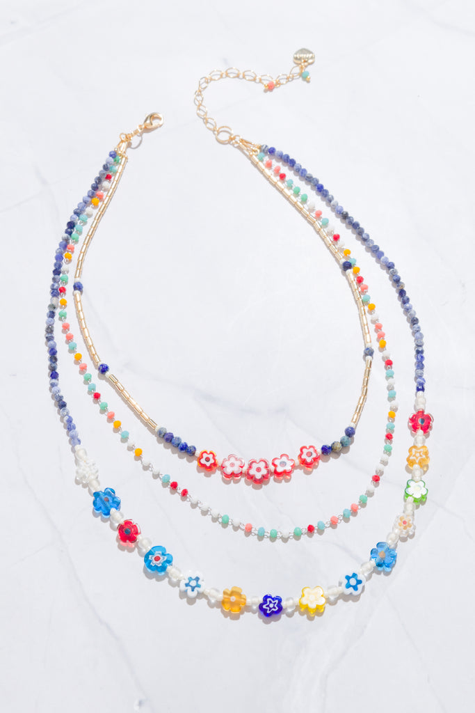 Avesha Floral Layer Necklace - Nakamol
