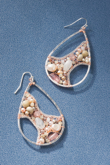 Elisha Teardrop Beaded Earrings - Nakamol