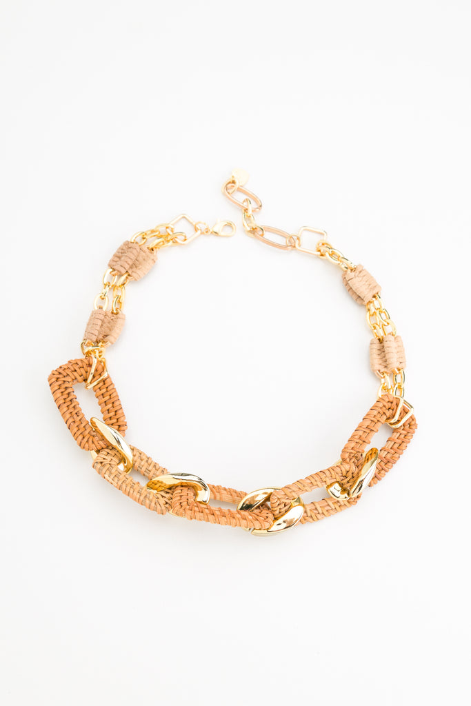 Deandre Chunky Rattan Necklace - Nakamol