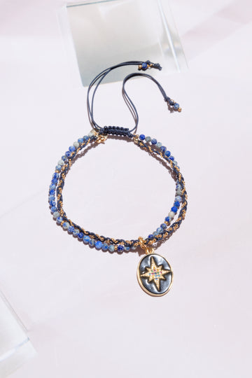 Lapiz Lazuli Lucky Charm Bracelet - Nakamol
