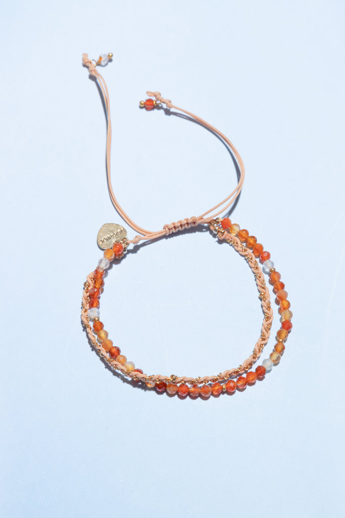 Carnelian Lucky Charm Bracelet - Nakamol