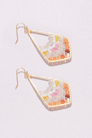 Jeanne Prismatic Geo Beaded Earrings - Nakamol
