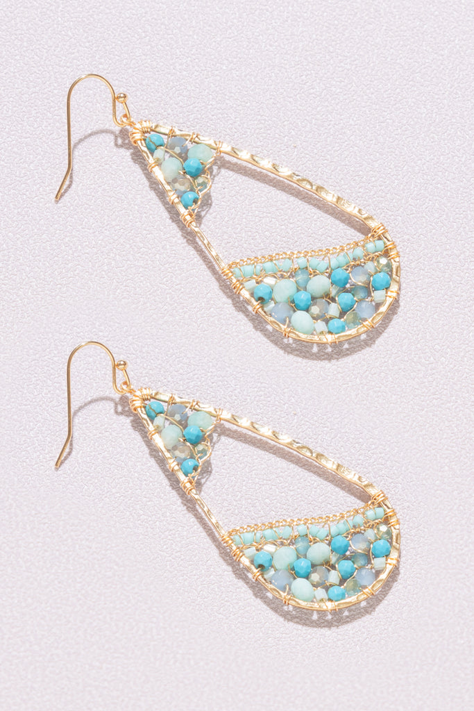 Angela Turquoise Beaded Earrings - Nakamol