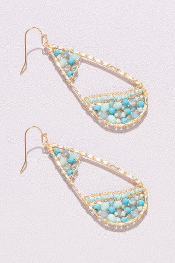 Angela Turquoise Beaded Earrings - Nakamol
