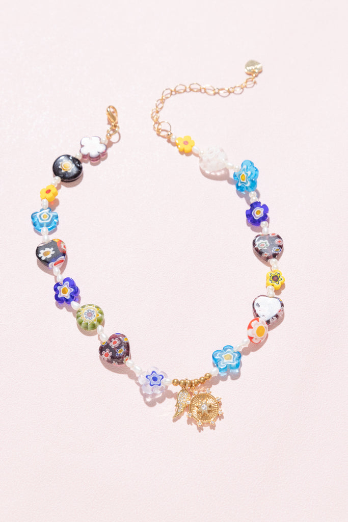 Jenny Love Floral Bead Necklace - Nakamol