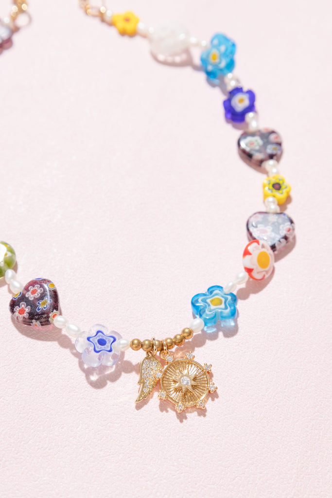 Jenny Love Floral Bead Necklace - Nakamol