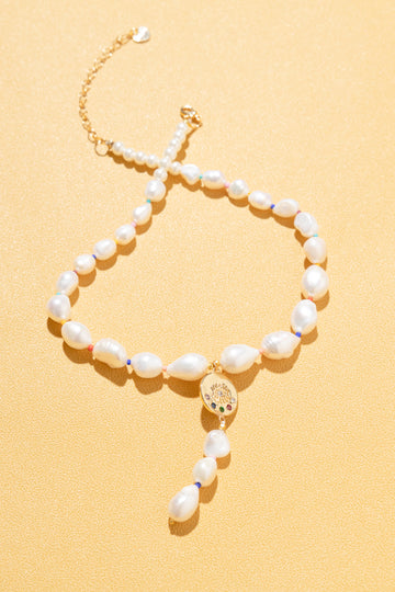 Jeanetth White Pearl Necklace - Nakamol