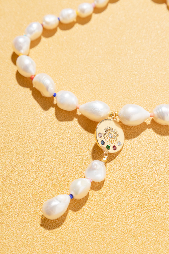 Jeanetth White Pearl Necklace - Nakamol