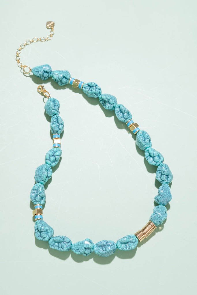 Lavinia Turquoise Nugget Necklace - Nakamol