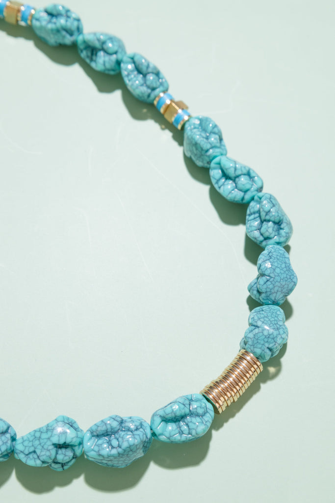 Lavinia Turquoise Nugget Necklace - Nakamol