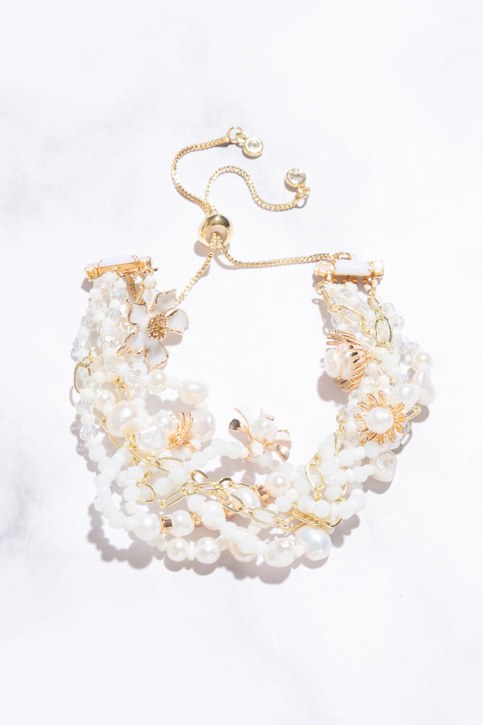 Revere White Pearl Bracelet - Nakamol
