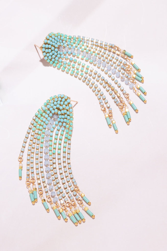 Balou Turquoise Layer Earrings - Nakamol