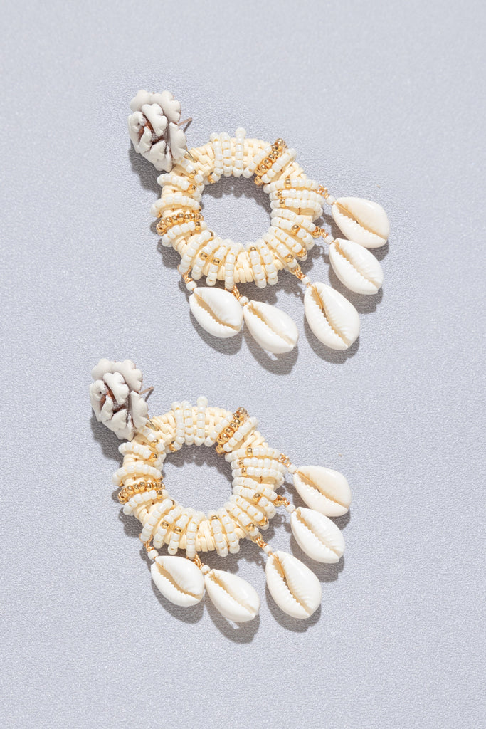 Orpha Circular Beaded Earrings - Nakamol