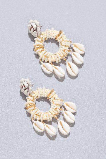 Orpha Circular Beaded Earrings - Nakamol