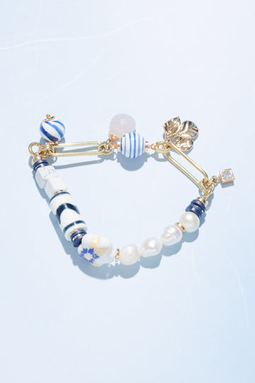 Ruselle White and Lapis Bracelet - Nakamol