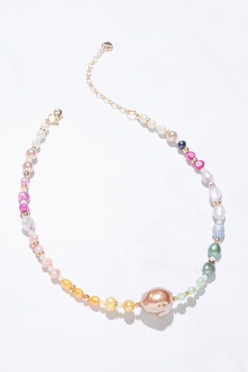 Marriet Mix Pearl Necklace - Nakamol