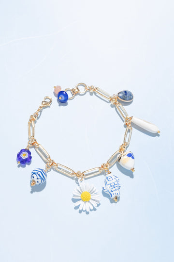 Clarin Azure Charm Bracelet - Nakamol