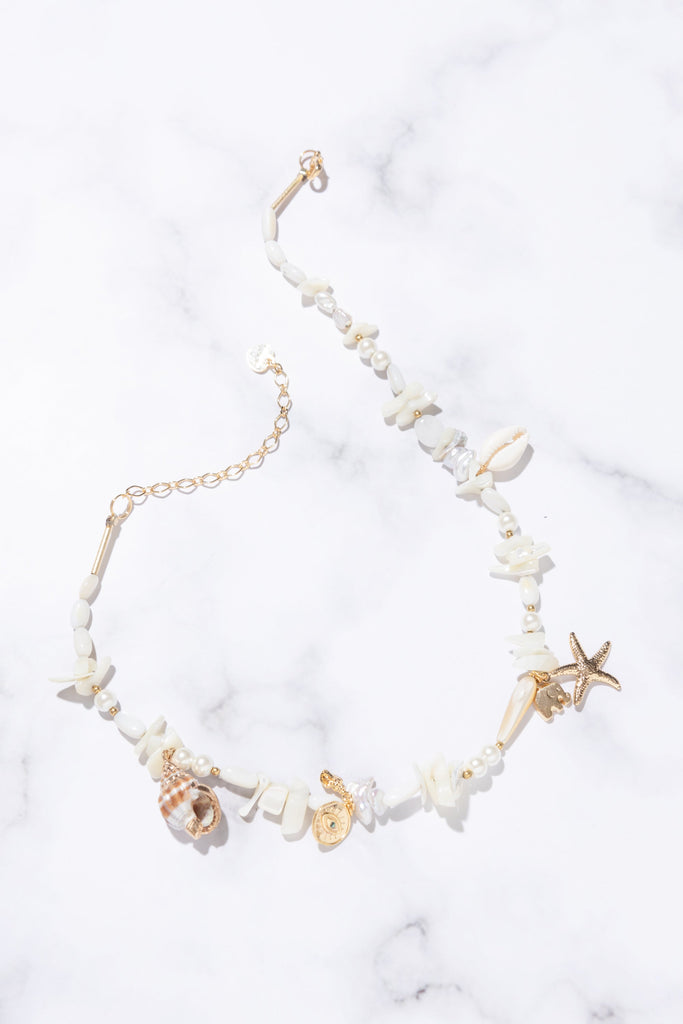 Jenny Beaded Charm Necklace - Nakamol