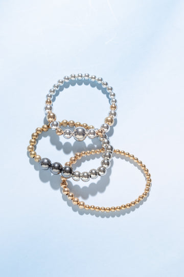 Marichu Gold Silver Nugget Bracelet - Nakamol