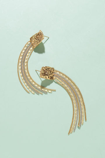 Ellie Bijoux Chain Earrings - Nakamol