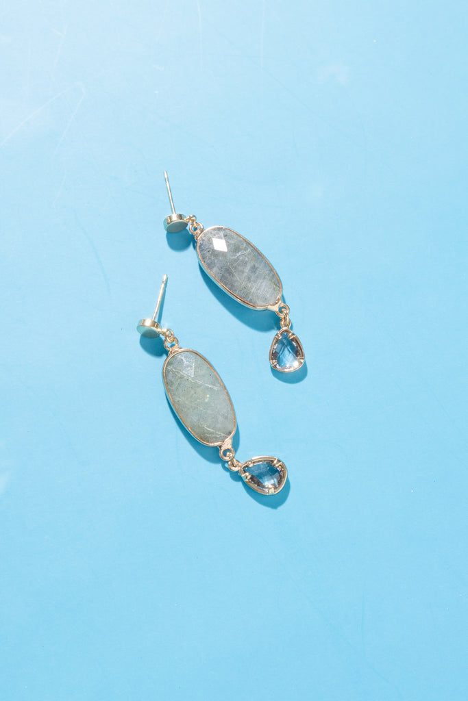 Jill Labradorite Dangle Earrings - Nakamol