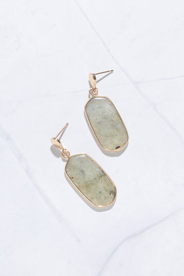 Shaina Radiant Labradorite Drop Earrings - Nakamol