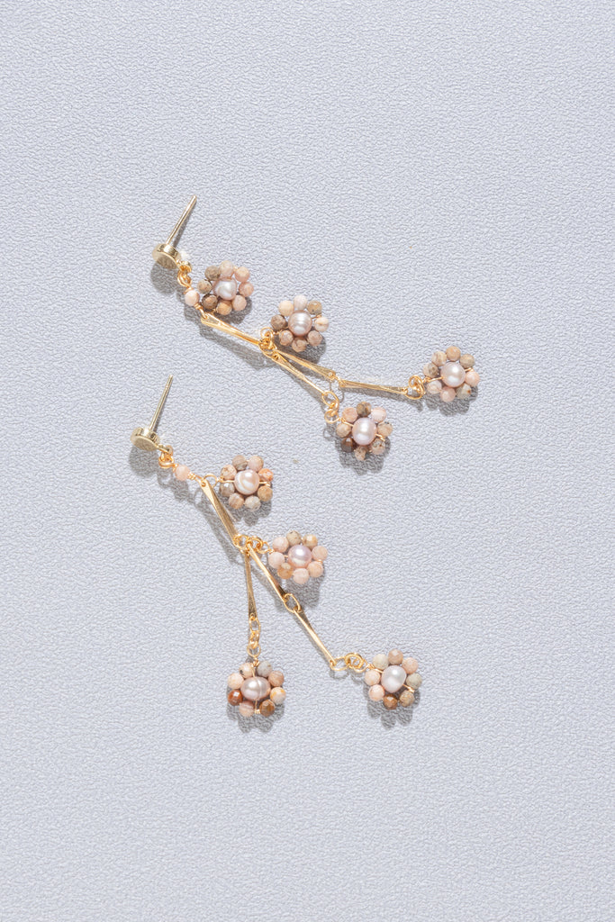 Casey Floral Drop Earrings - Nakamol