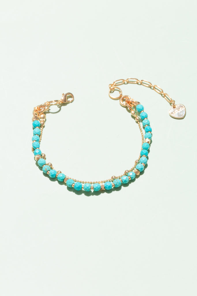 Turquoise Lucky Stone Bracelet - Nakamol
